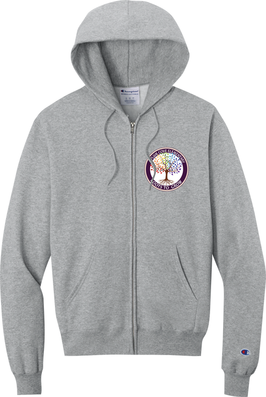 Plum Cove Champion Powerblend Full-Zip Hoodie — Adult