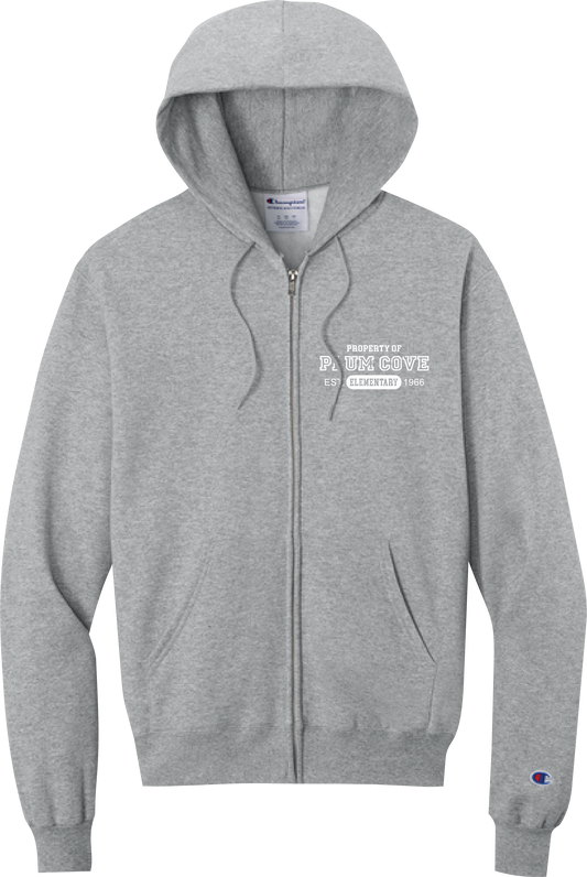 Plum Cove Property Of Champion Powerblend Full-Zip Hoodie — Adult — Property of Plum Cove design