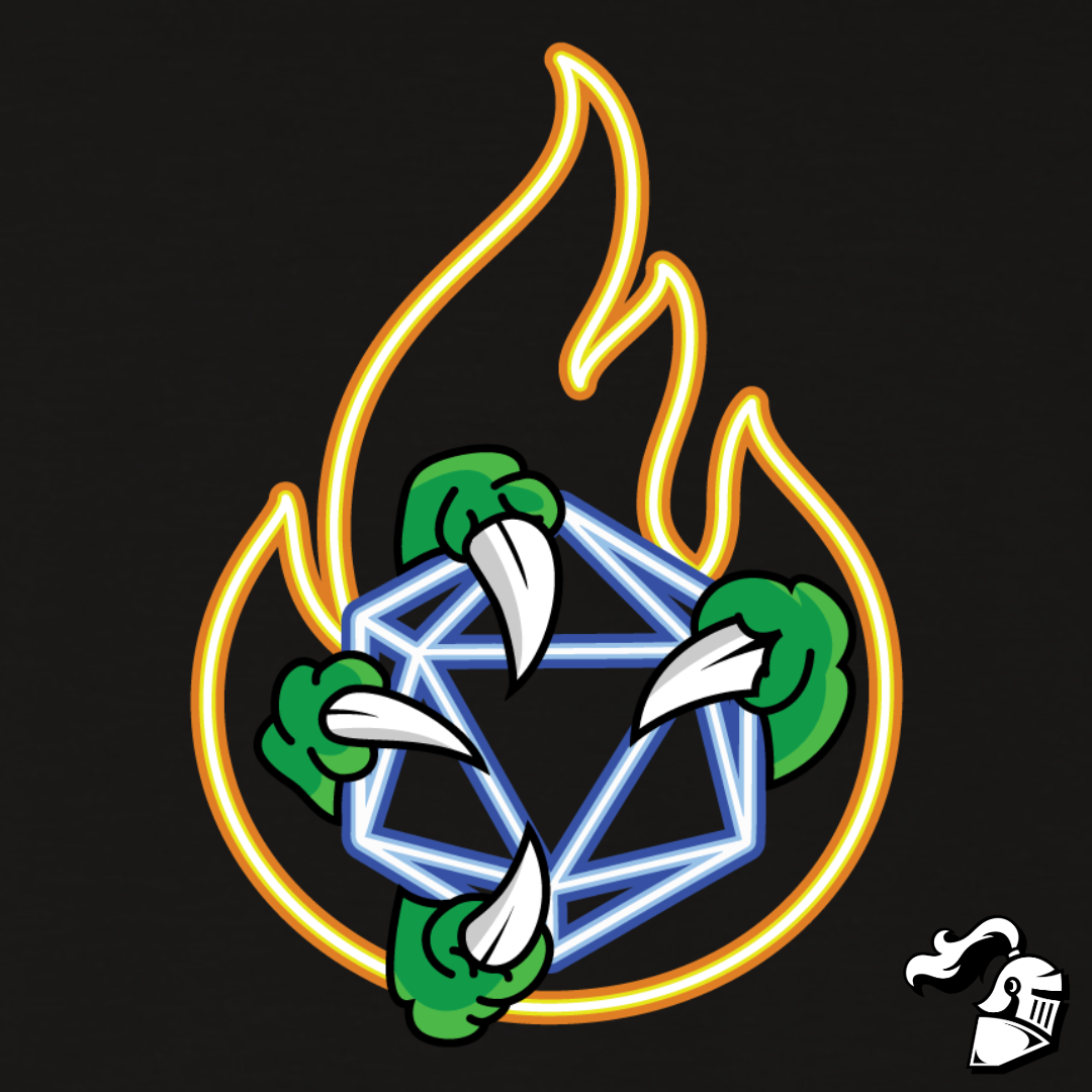Neon Dragon D20