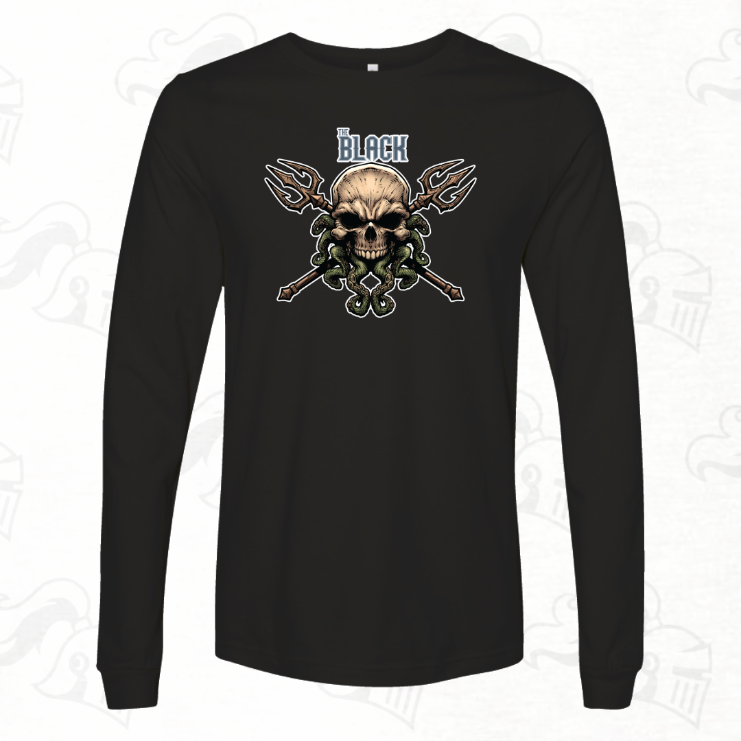 The Black Skull Logo Unisex Longsleeve Tee