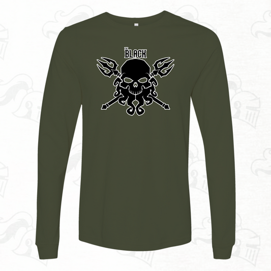 The Black Skull Logo Unisex Longsleeve Tee