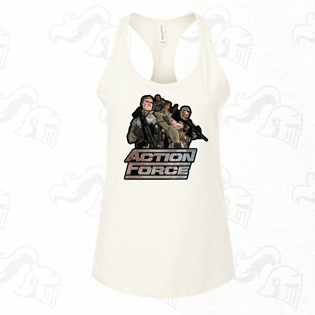 Action Force Team Womens Racerback Tank