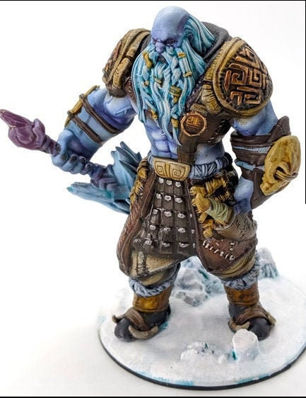 Frost Giant Miniature – 28-33mm Scale | Arctic Titan with Crown Options