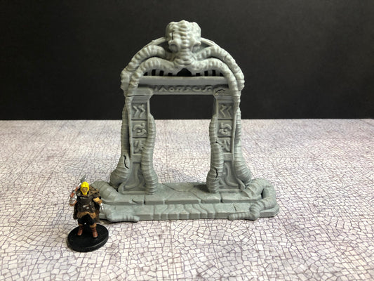 Mind Flayer Portal – 28-33mm Scale | Underdark Alien Gateway Terrain