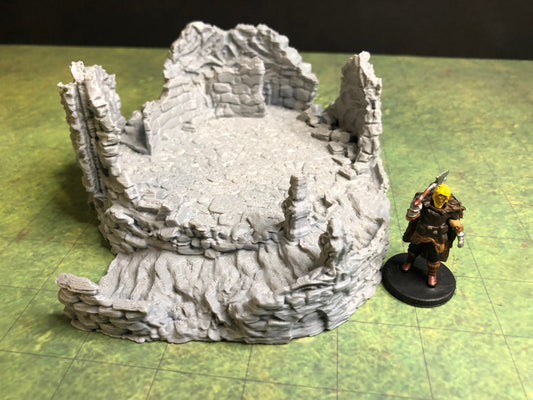 Stone Ruins Playset (5 Pieces) – 28-33mm Scale | Modular Ruined City & Dungeon Terrain