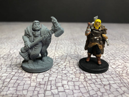 Clerics and Paladins Set – 28-33mm Scale | Holy PC & NPC Miniatures