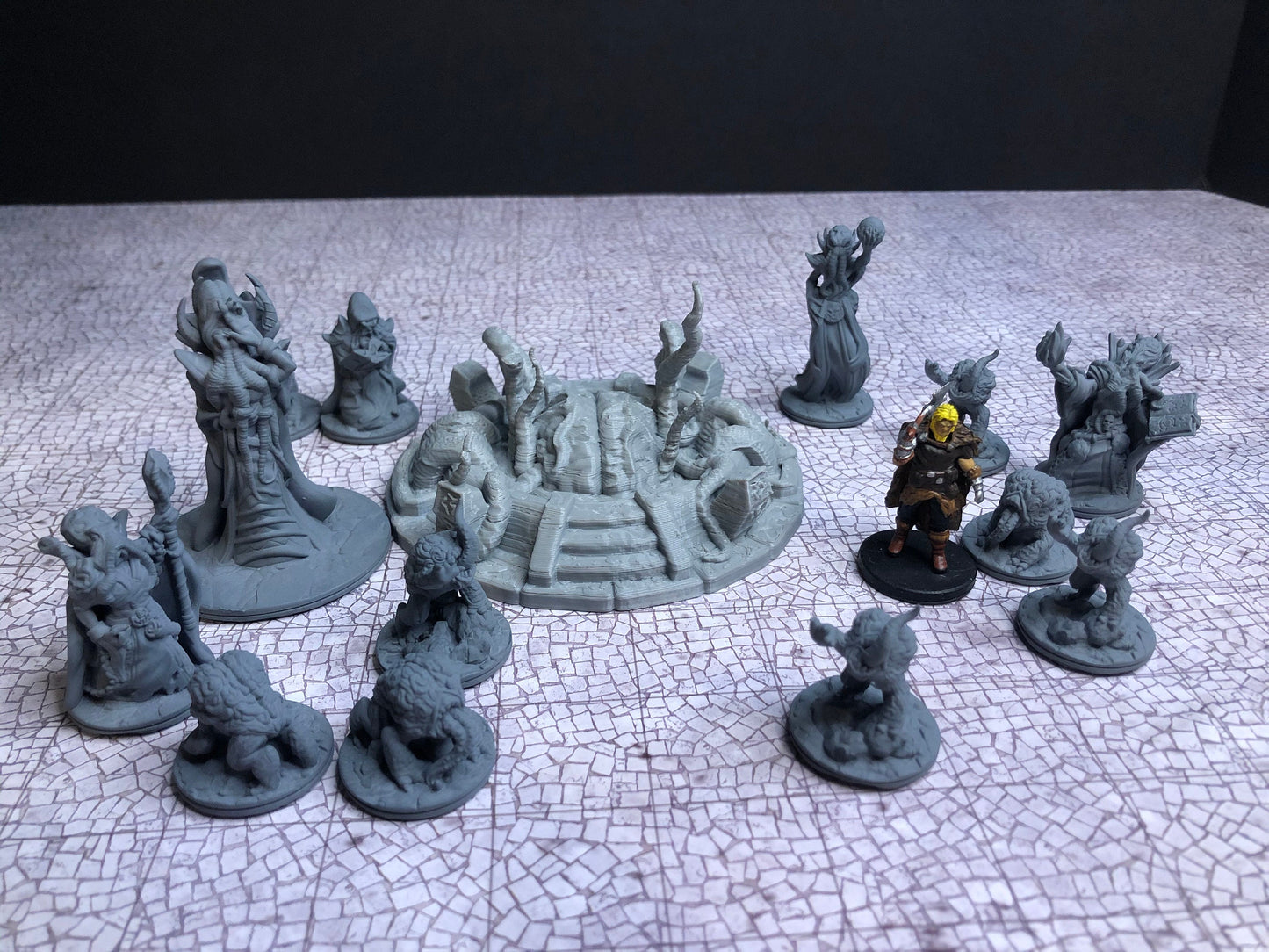 Brain Pool Terrain – 28-33mm Scale | Elder Brain & Underdark Scenery