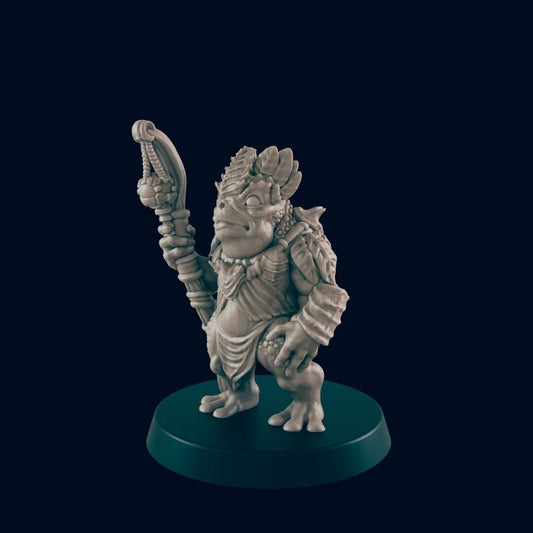 Bullywug Miniature – 28-33mm Scale | Frog-folk Creature for RPG Encounters