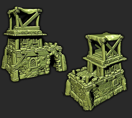 Desert Home Terrain – 28-33mm Scale | Adobe Style Merchant House