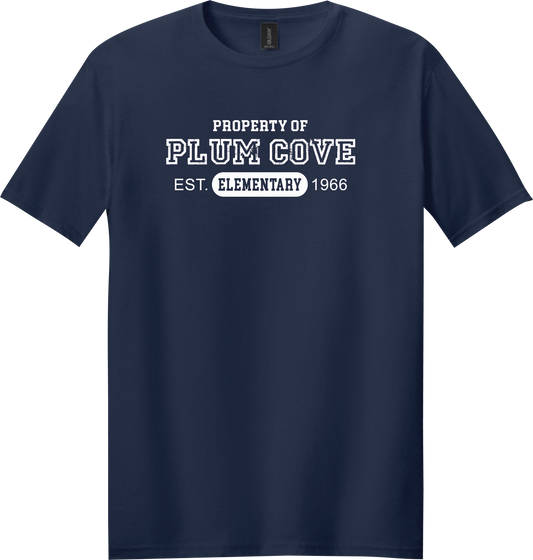 Plum Cove Property Of Gildan Softstyle Tee — Adult — Property of Plum Cove design