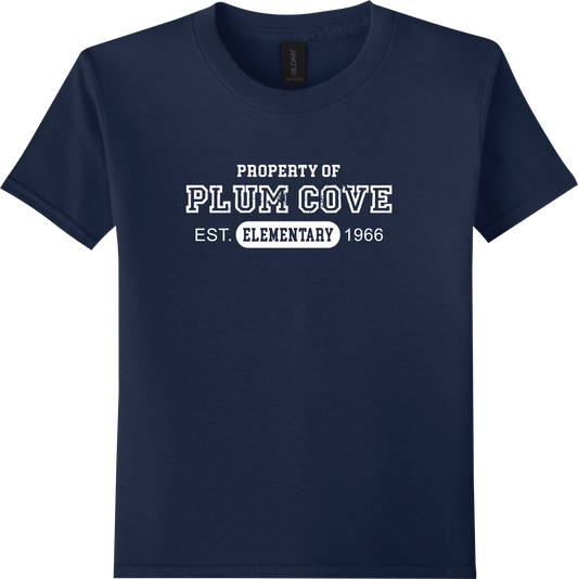 Plum Cove Property Of Gildan Softstyle Tee — Youth — Property of Plum Cove design