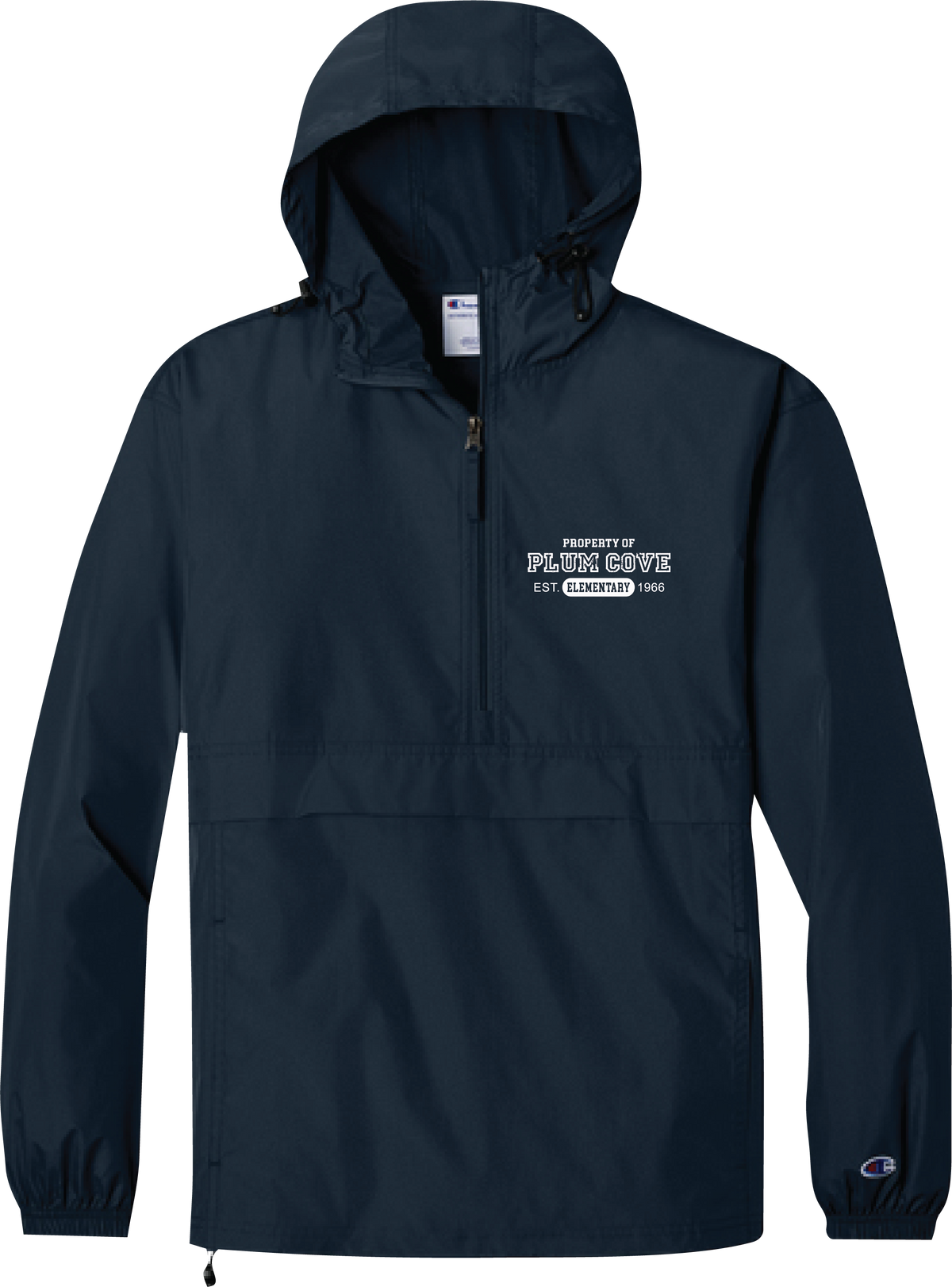 Plum Cove Property Of Champion Packable Anorak Jacket — Adult — Property of Plum Cove design