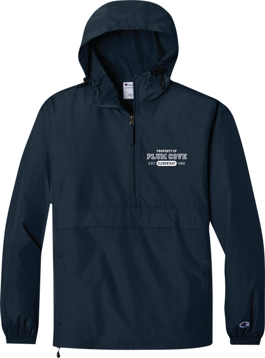 Plum Cove Property Of Champion Packable Anorak Jacket — Adult — Property of Plum Cove design