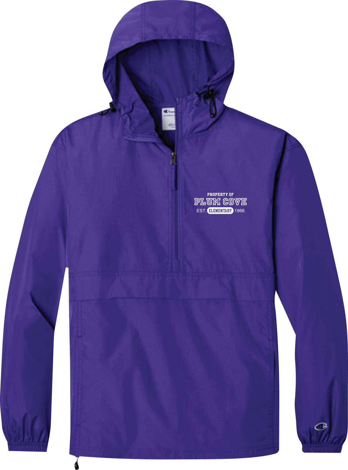 Plum Cove Property Of Champion Packable Anorak Jacket — Adult — Property of Plum Cove design
