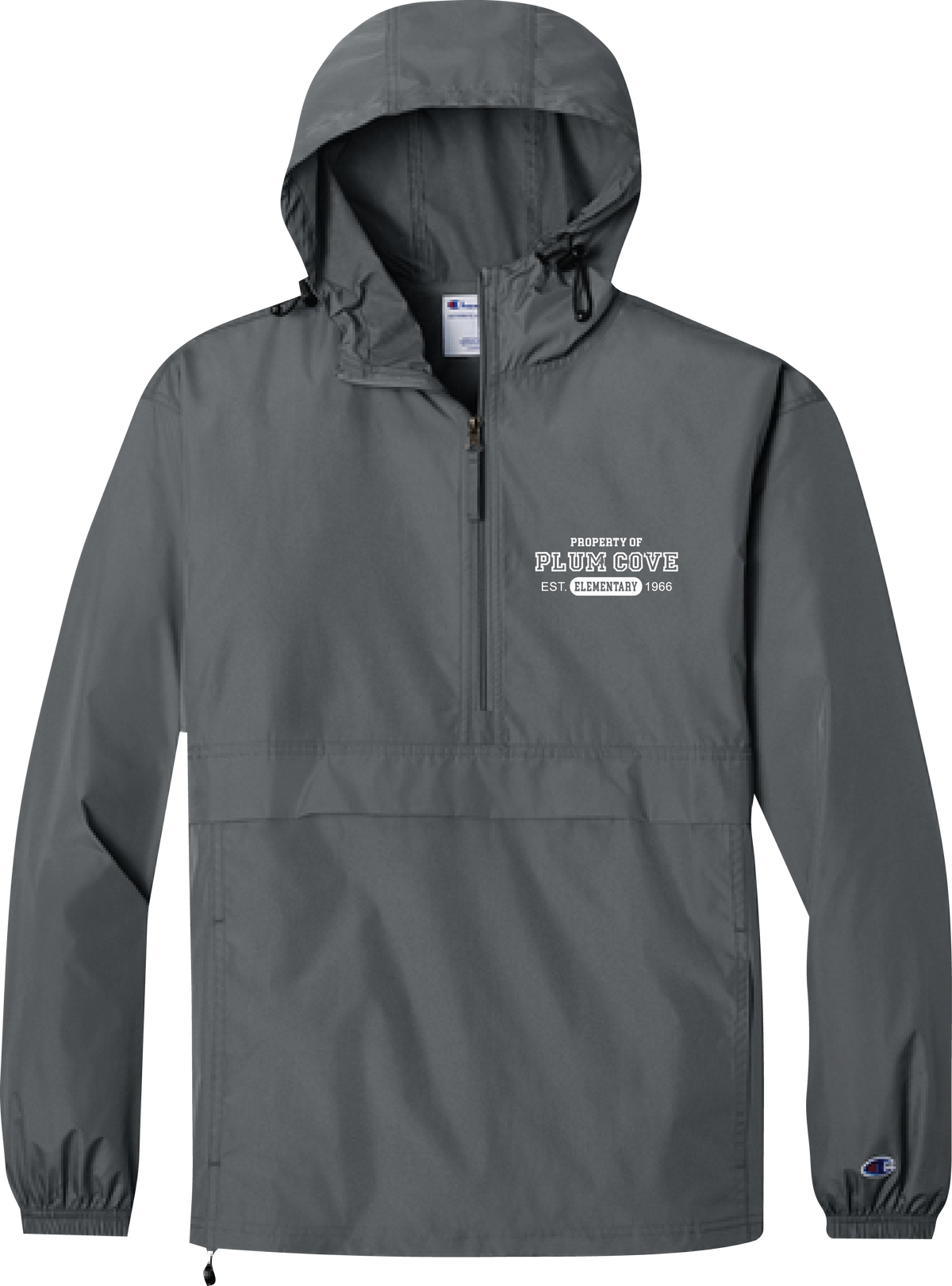 Plum Cove Property Of Champion Packable Anorak Jacket — Adult — Property of Plum Cove design