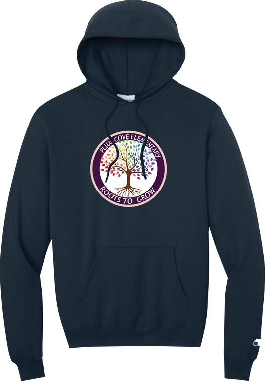 Plum Cove Champion Powerblend Hooded Sweatshirt — Adult