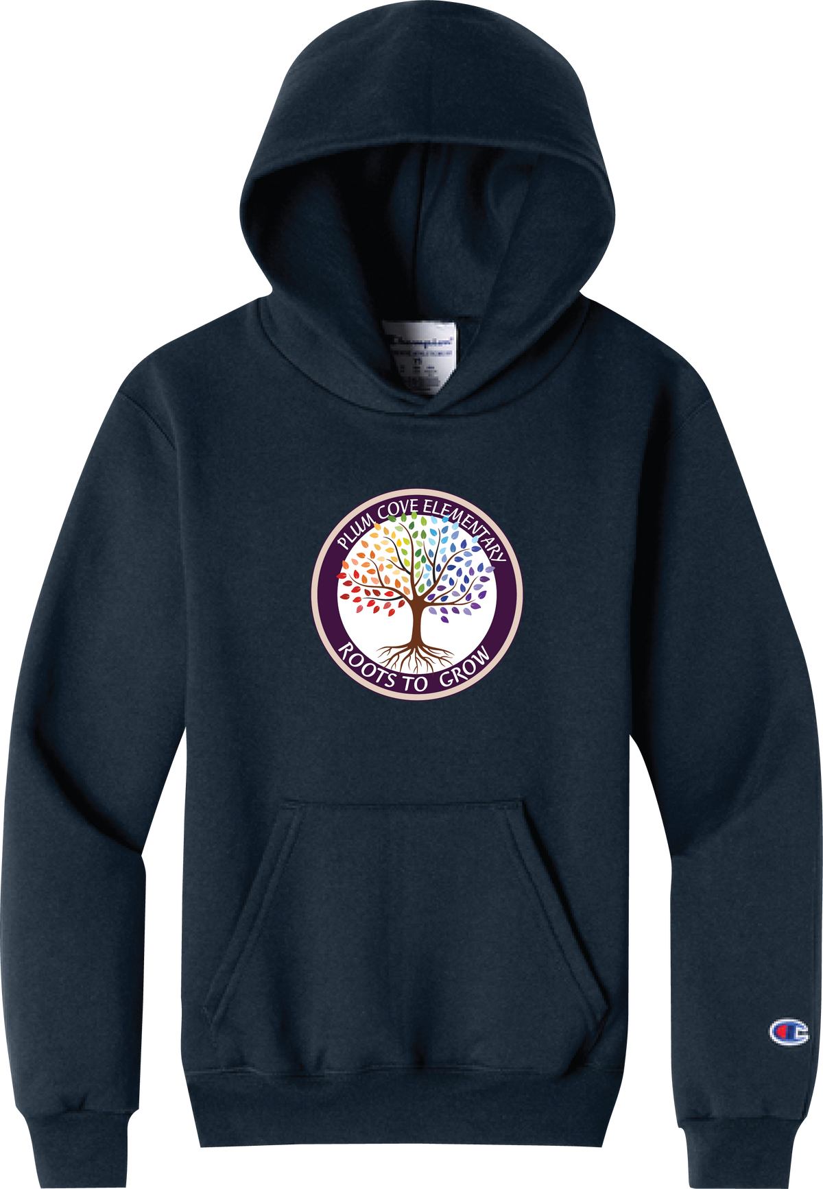 Plum Cove Champion Powerblend Hooded Sweatshirt — Youth