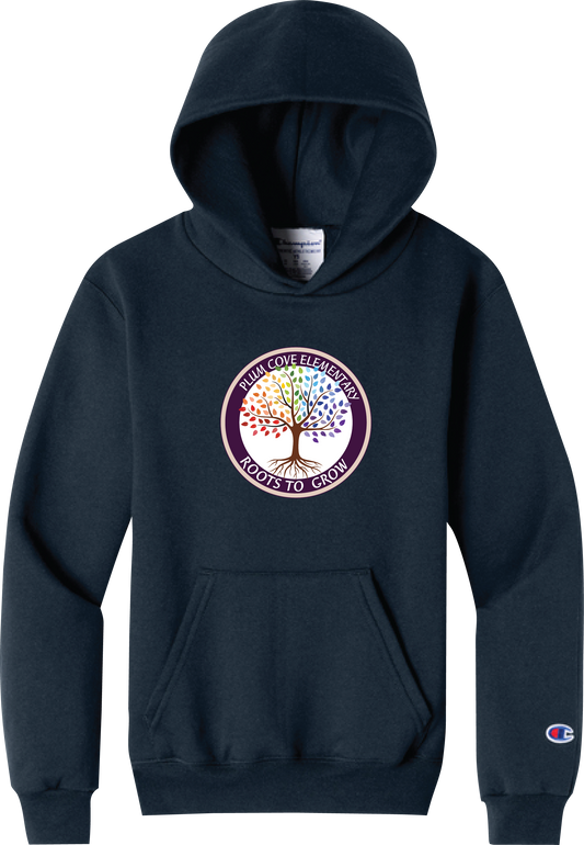 Plum Cove Champion Powerblend Hooded Sweatshirt — Youth