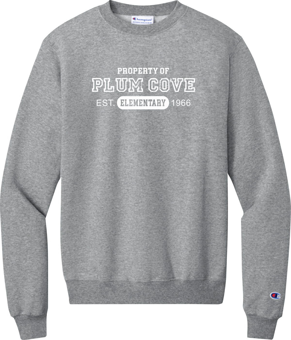 Plum Cove Property Of Champion Powerblend Crewneck Sweatshirt — Adult — Property of Plum Cove design