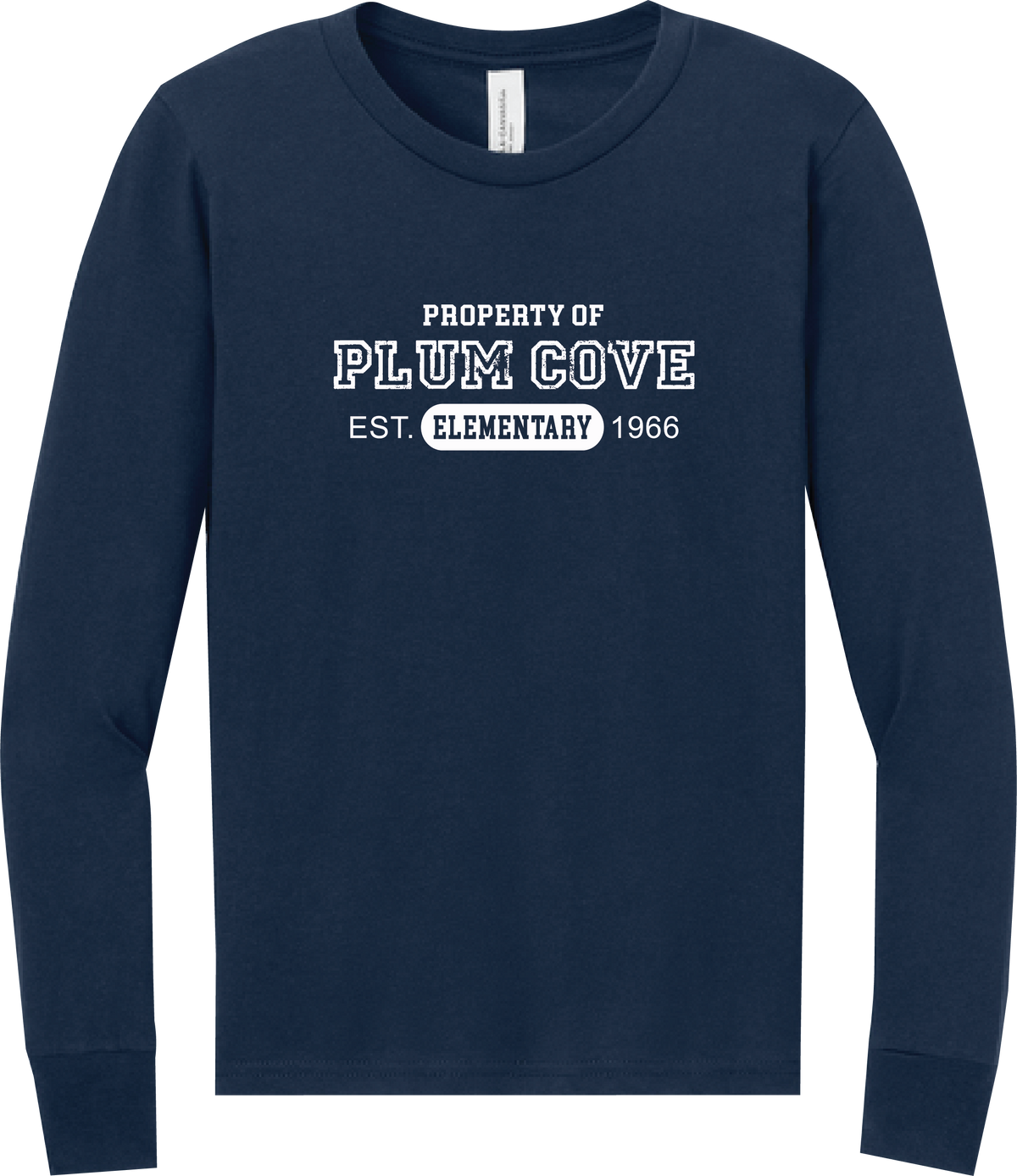 Plum Cove Property Of Bella Canvas Long Sleeve Tee — Youth — Property of Plum Cove design