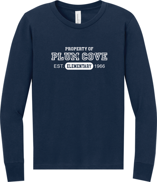 Plum Cove Property Of Bella Canvas Long Sleeve Tee — Youth — Property of Plum Cove design