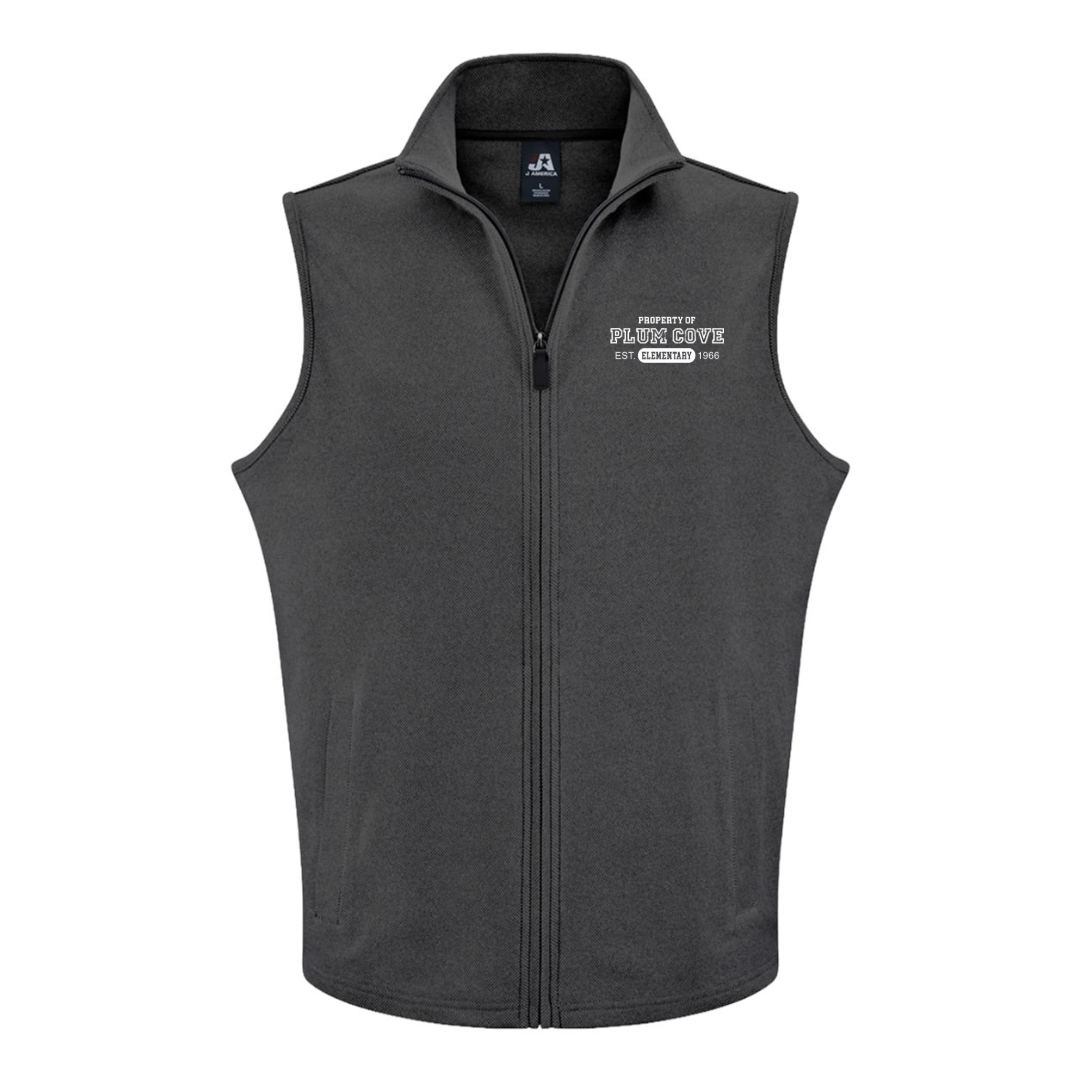 Plum Cove Property Of J. America Element Fleece Vest — Unisex Adult — Property of Plum Cove design