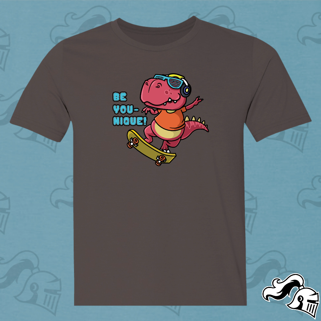 BE YOU-NIQUE DINO! Game Knight Apparel