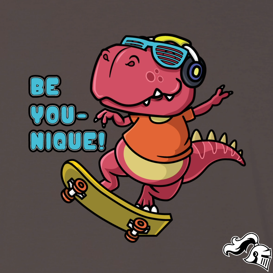 BE YOU-NIQUE DINO! Game Knight Apparel