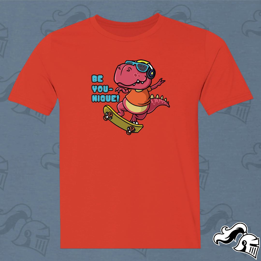 BE YOU-NIQUE DINO! Game Knight Apparel