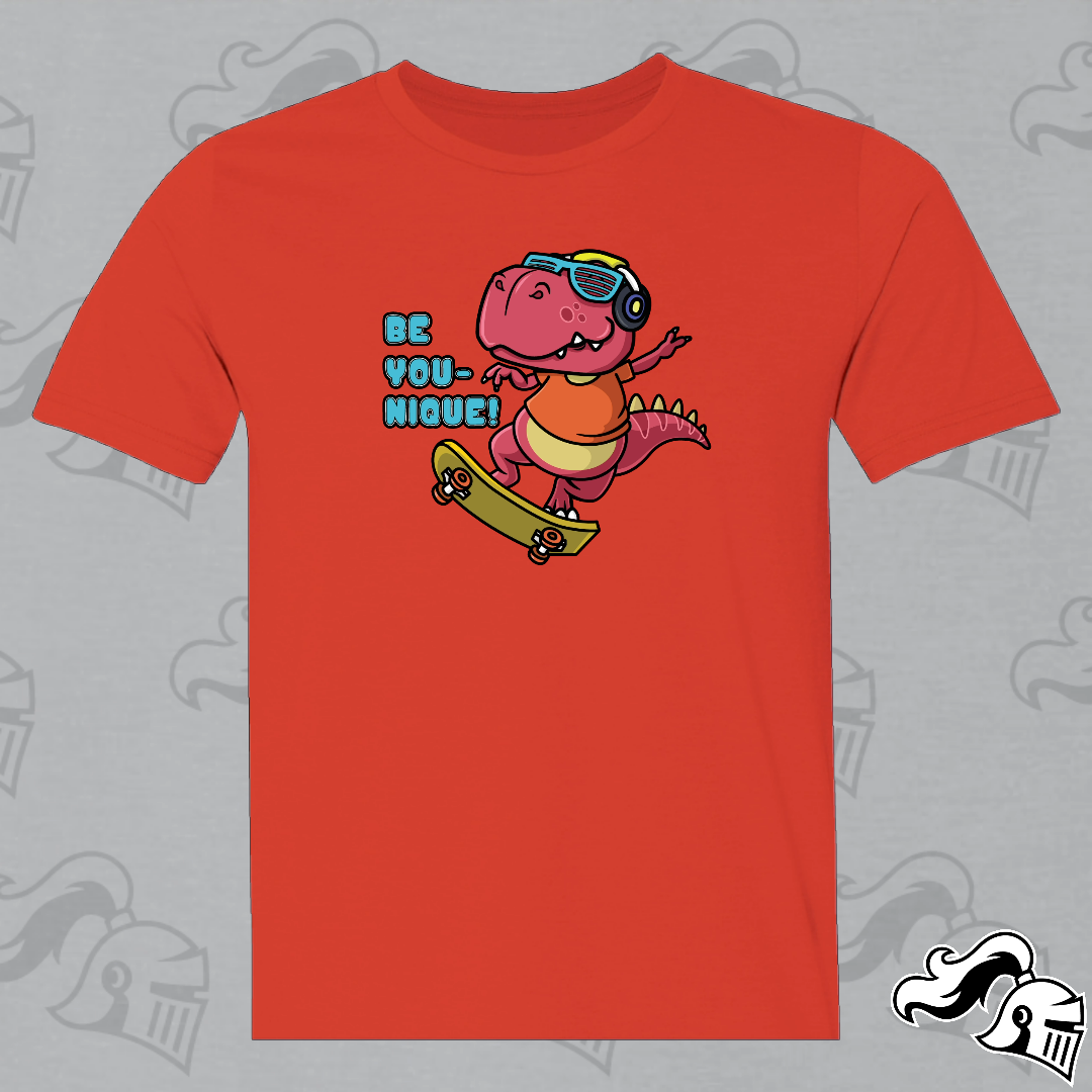 BE YOU-NIQUE DINO! -  Youth T-Shirt Game Knight Apparel