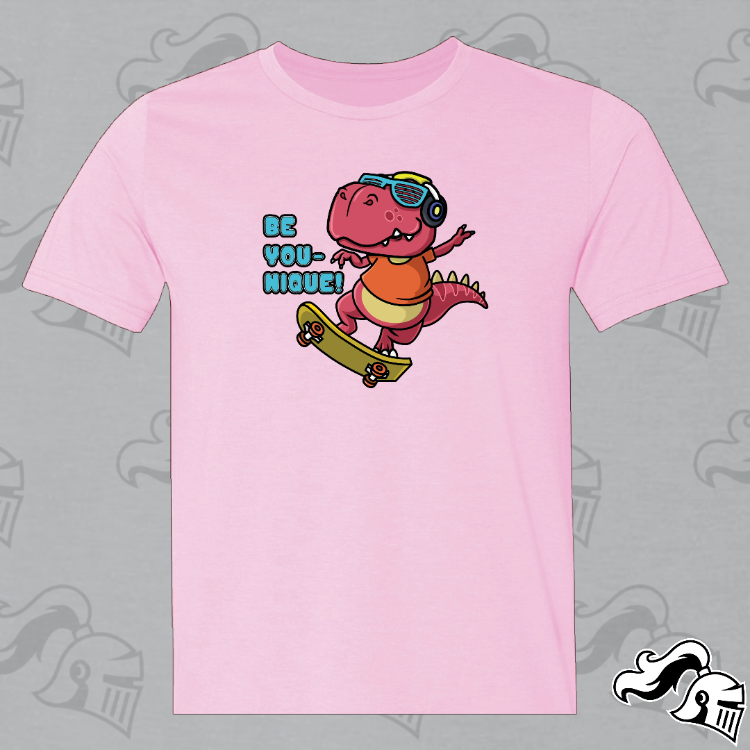 BE YOU-NIQUE DINO! -  Youth T-Shirt Game Knight Apparel