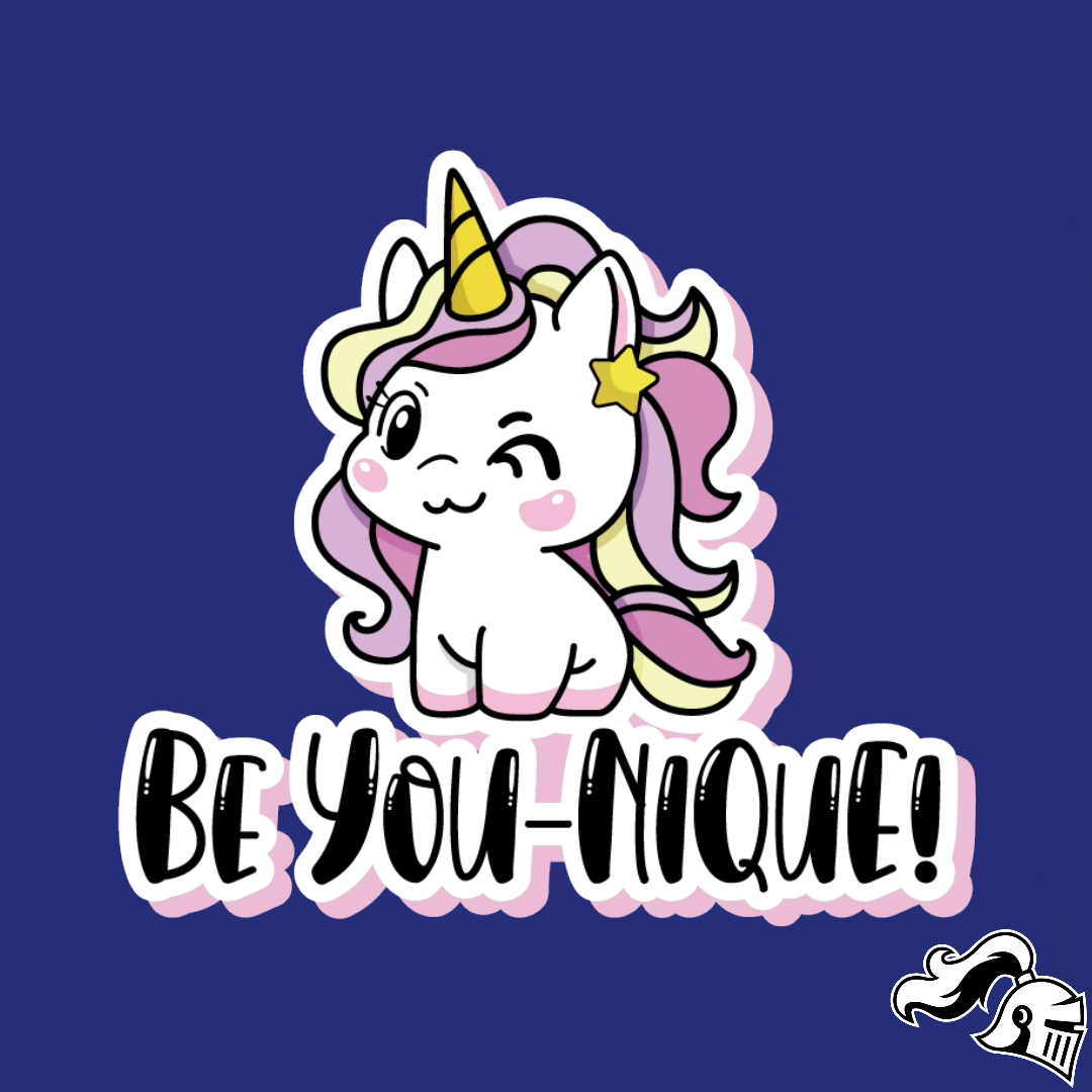 BE YOU-NIQUE UNICORN! Game Knight Apparel