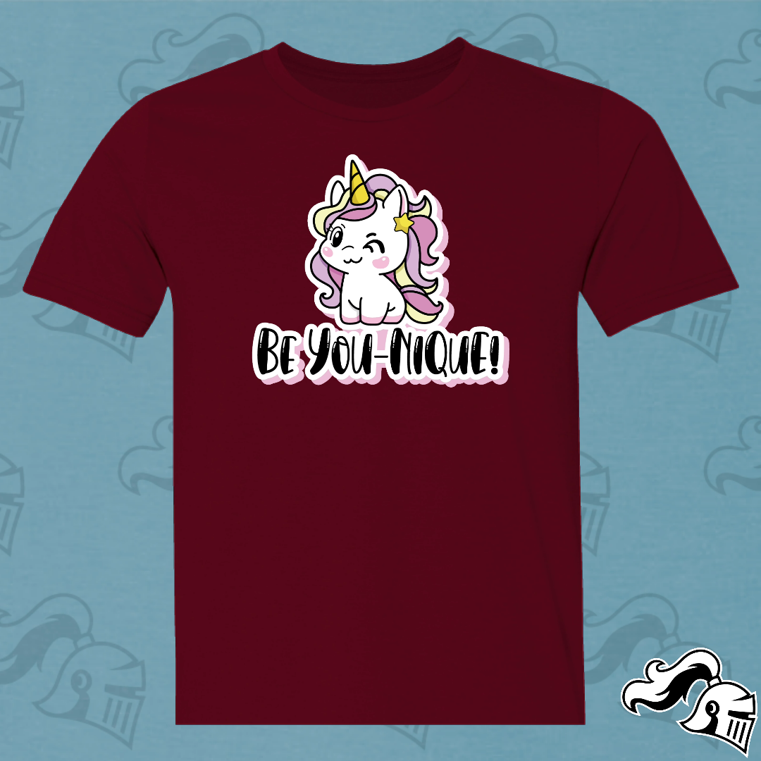 BE YOU-NIQUE UNICORN! Game Knight Apparel