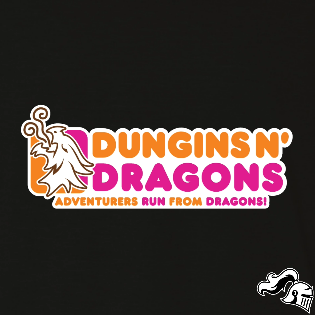 Dungins N' Dragons Game Knight Apparel