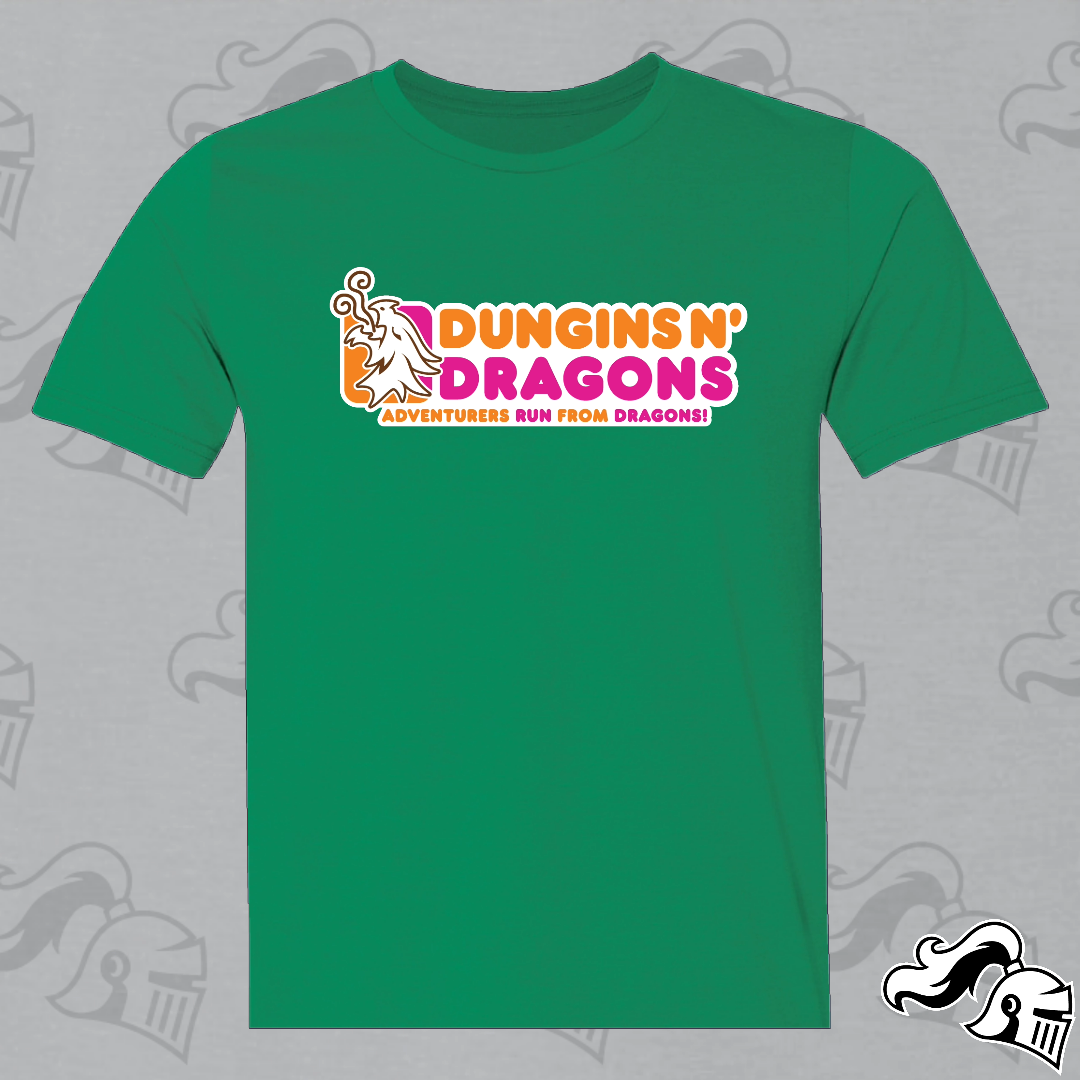 Dungins N' Dragons Game Knight Apparel