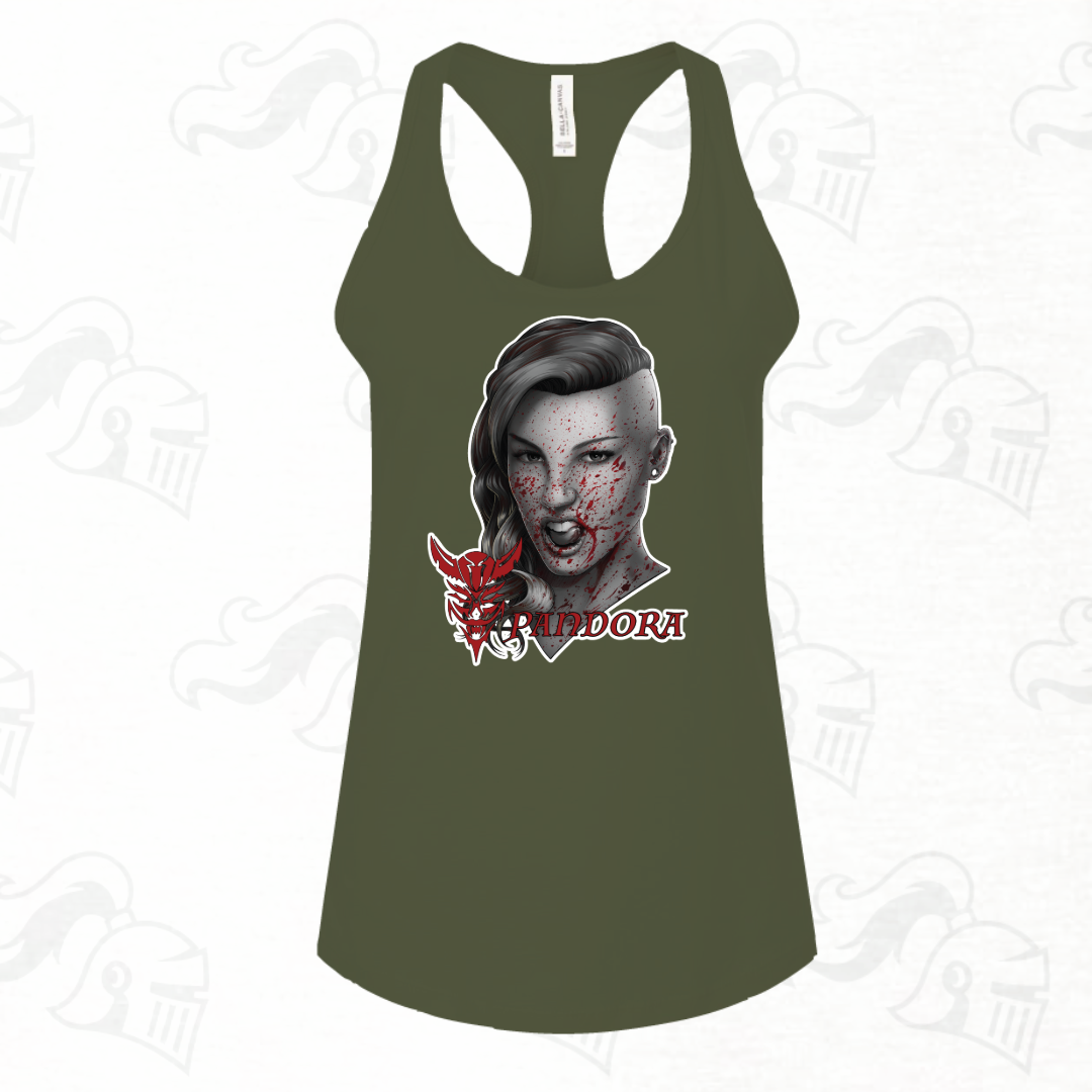 Pandora B&W Womens Racerback Tank