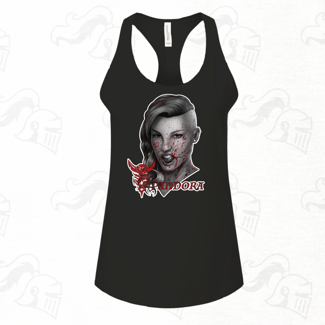 Pandora B&W Womens Racerback Tank