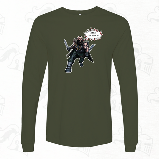 Raise The Black Character Unisex Longsleeve Tee