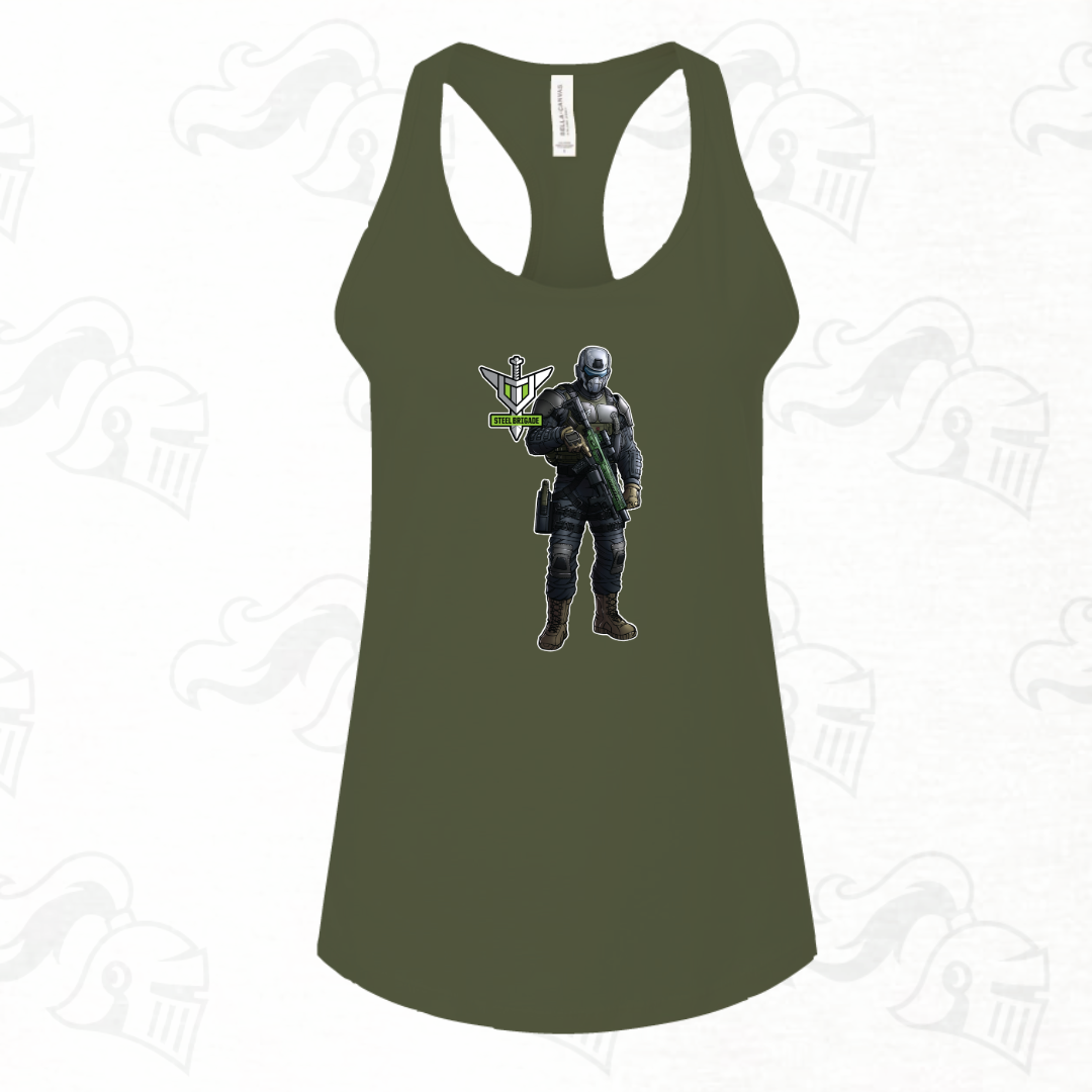 Steel Brigade Womens Racerback Tank