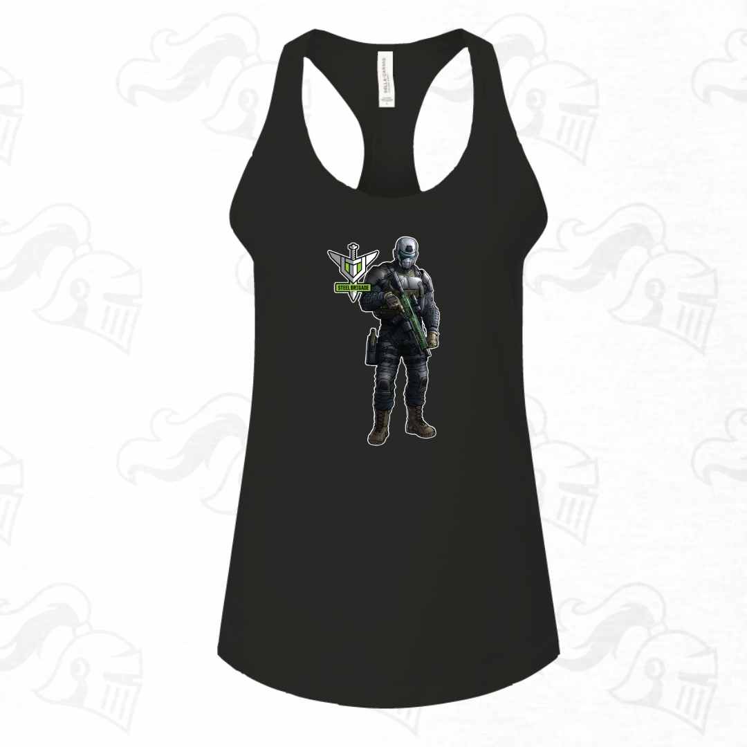 Steel Brigade Womens Racerback Tank