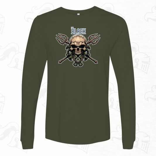 The Black Skull Logo Unisex Longsleeve Tee