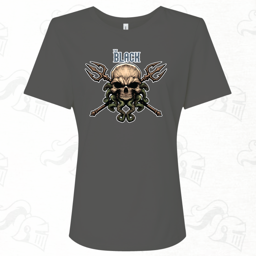 The Black Skull Logo Womens Tee
