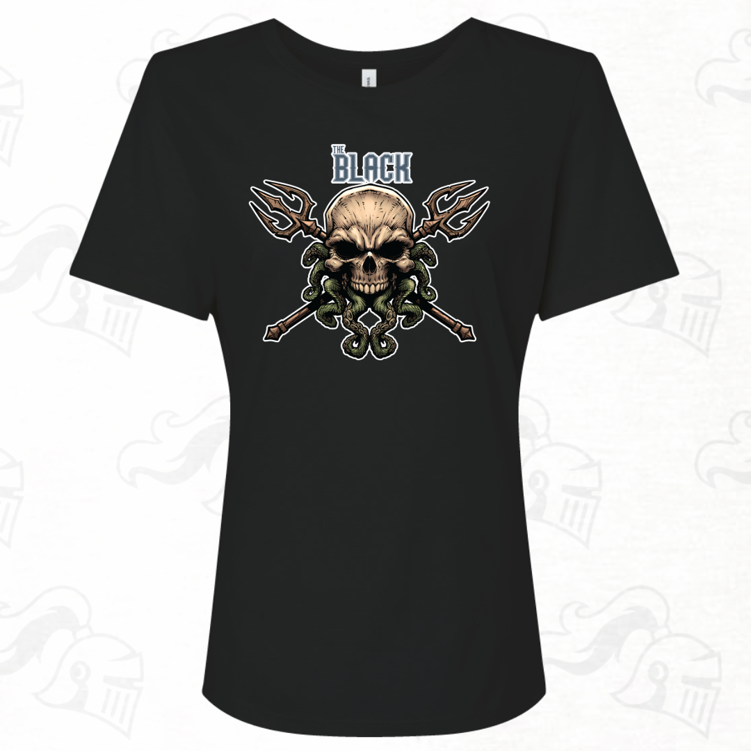 The Black Skull Logo Womens Tee