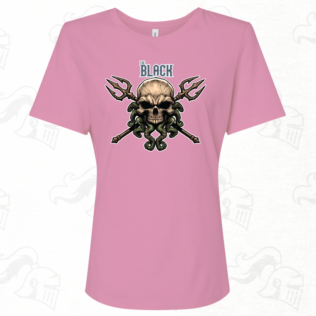 The Black Skull Logo Womens Tee