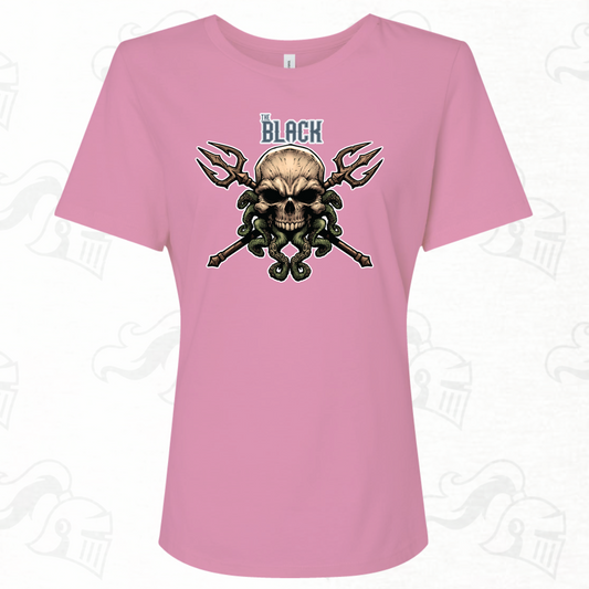 The Black Skull Logo Womens Tee