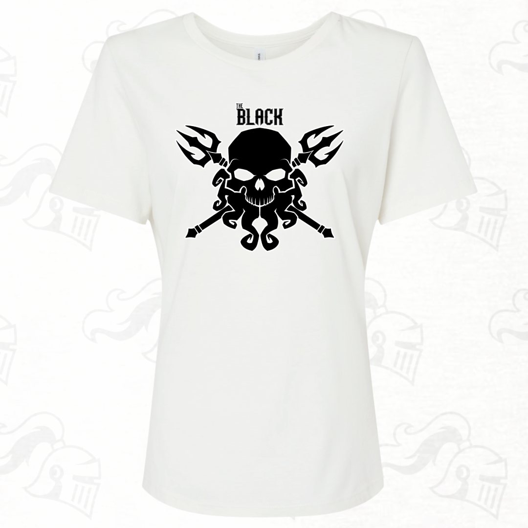 The Black Skull Logo Womens Tee