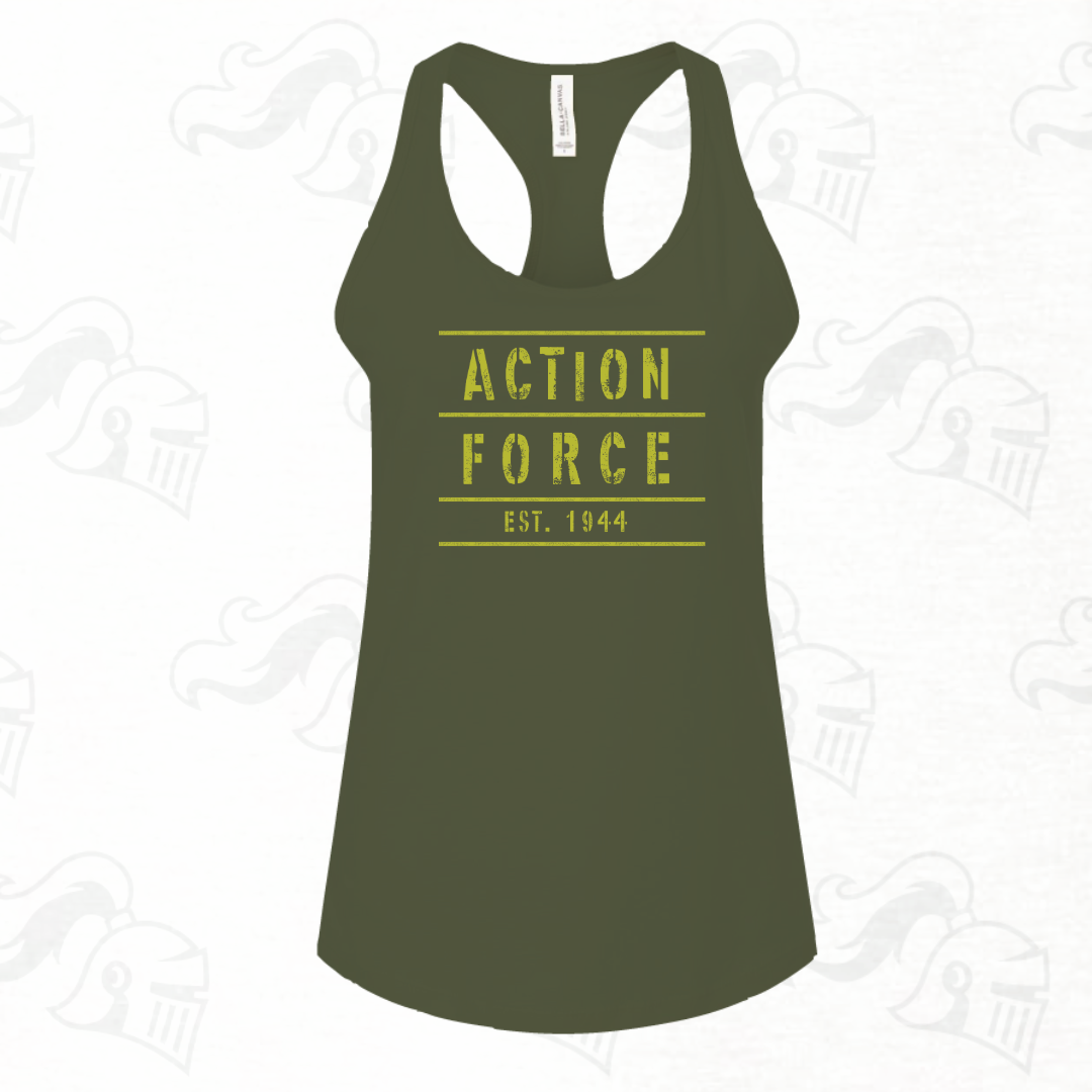 Action Force 1944 Womens Racerback Tank