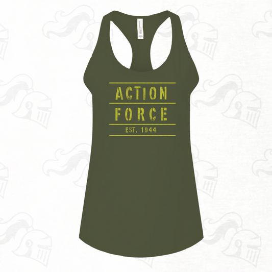 Action Force 1944 Womens Racerback Tank