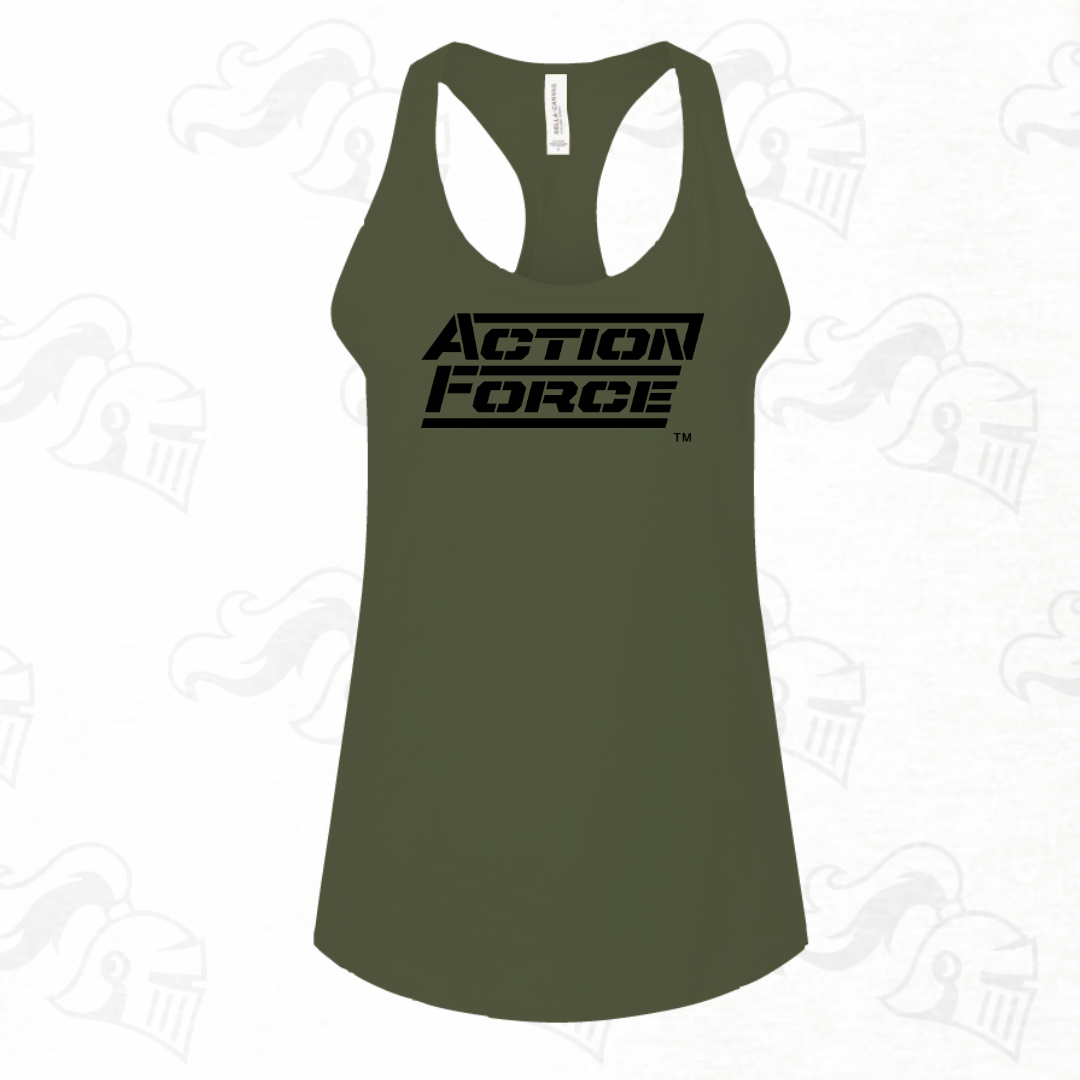 Action Force Womens Racerback Tank