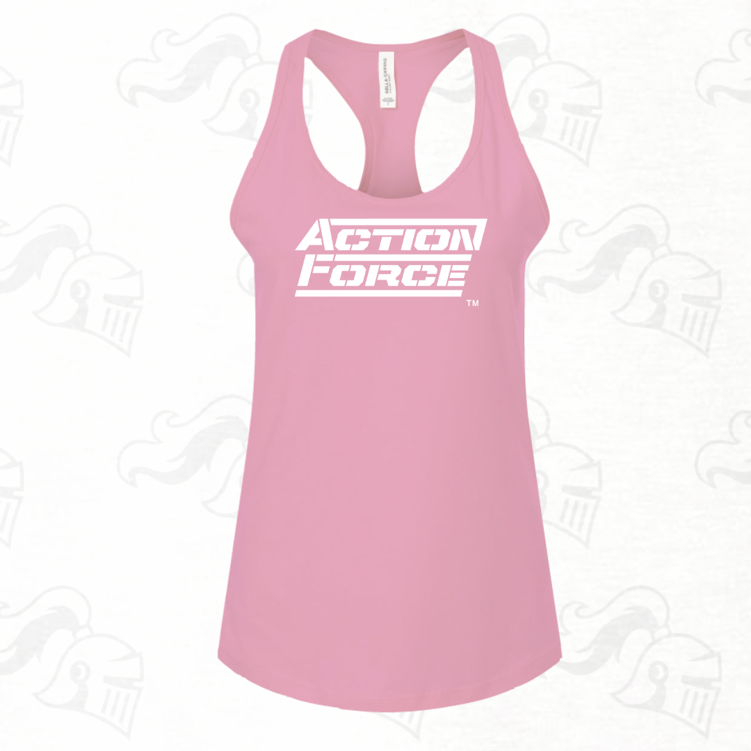 Action Force Womens Racerback Tank